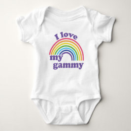 I Liebe My Gammy - Niedlicher Regenbogen Baby Strampler