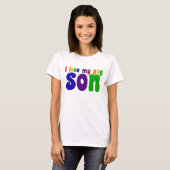 I Liebe My Gay Son LGBTQ Mama T-Shirt (Vorne ganz)