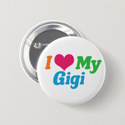 I Liebe My Gigi Button (Vorne & Hinten)