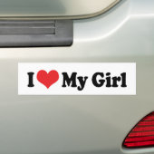I Liebe My Girl Autoaufkleber (Auf Auto)