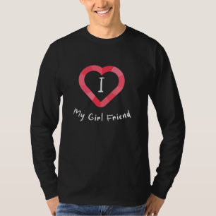 I Liebe My Girl Friend Red Heart T-Shirt