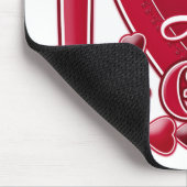 I Liebe My Girl red - heart Mousepad (Ecke)