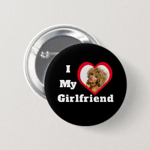 I Liebe My Girlfriend Bae Personalisiertes Foto Button