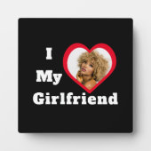 I Liebe My Girlfriend Bae Personalisiertes Foto Fotoplatte (Vorderseite)