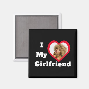 I Liebe My Girlfriend Bae Personalisiertes Foto Magnet