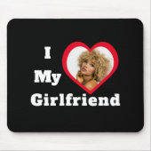 I Liebe My Girlfriend Bae Personalisiertes Foto Mousepad (Vorne)