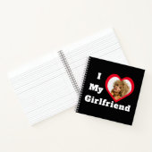I Liebe My Girlfriend Bae Personalisiertes Foto Notizblock (Innenseite)