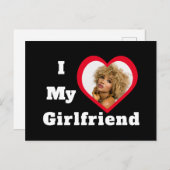 I Liebe My Girlfriend Bae Personalisiertes Foto Postkarte (Vorne/Hinten)