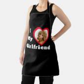 I Liebe My Girlfriend Bae Personalisiertes Foto Schürze (InSitu)