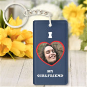 I Liebe My Girlfriend Custom Foto Personalisiert Schlüsselanhänger