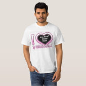 I Liebe My Girlfriend Custom Picture Heart T - Shi T-Shirt (Vorne ganz)