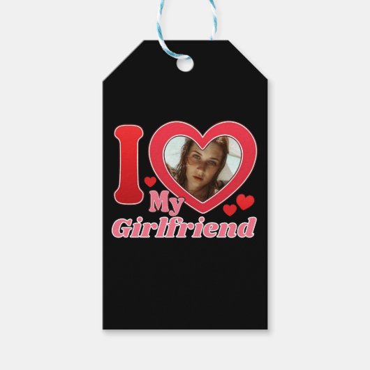 I Liebe My Girlfriend Ehefrau Ehemann Foto Geschenkanhänger (Vorderseite)