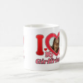 I Liebe My Girlfriend Ehefrau Ehemann Foto Kaffeetasse (VorderseiteRechts)