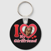 I Liebe My Girlfriend Ehefrau Ehemann Foto Schlüsselanhänger (Rückseite)