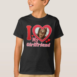 I Liebe My Girlfriend Ehefrau Ehemann Foto T-Shirt