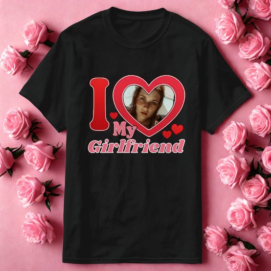 I Liebe My Girlfriend Ehefrau Ehemann Foto T-Shirt