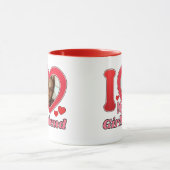 I Liebe My Girlfriend Ehefrau Ehemann Foto Tasse (Zentrum)