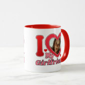 I Liebe My Girlfriend Ehefrau Ehemann Foto Tasse (VorderseiteRechts)
