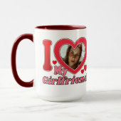 I Liebe My Girlfriend Ehefrau Ehemann Foto Tasse (Links)