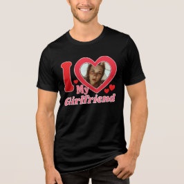 I Liebe My Girlfriend Ehefrau Ehemann Foto Tri-Blend Shirt