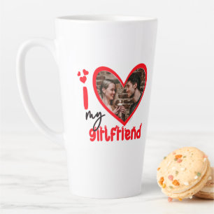 I Liebe My Girlfriend Foto Geschenk Latte Tasse