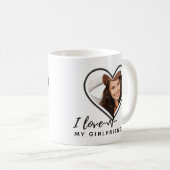 I Liebe My Girlfriend FOTO Geschenk Personalisiert Kaffeetasse (VorderseiteRechts)