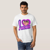 I Liebe My Girlfriend Foto Personalisiert Shirt (Vorne ganz)