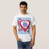 I Liebe My Girlfriend Foto Red Heart Kiss Baby Blu T-Shirt (Vorne ganz)