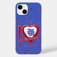 I Liebe My Girlfriend Foto Red Hearts Deep Royal B
