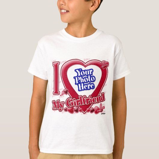 I Liebe My Girlfriend - Foto T-Shirt (Vorderseite)