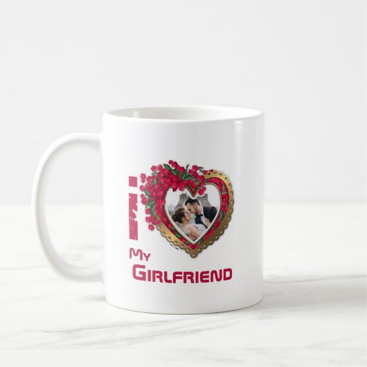 I Liebe My Girlfriend - Foto Tasse (Links)