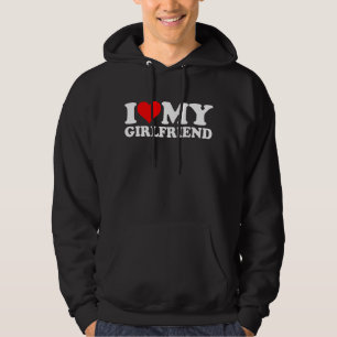 I Liebe My Girlfriend Heart GF Valentinstag 1BK1 Hoodie