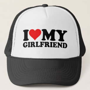 I Liebe My Girlfriend Heart GF Valentinstag 1WH1 Truckerkappe