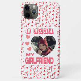 I Liebe My Girlfriend Pink Heart Custom Foto Case- Case-Mate iPhone Hülle