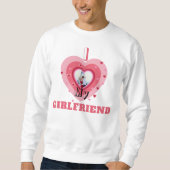 I Liebe My Girlfriends Foto Personalisiert Niedlic Sweatshirt (Vorderseite)