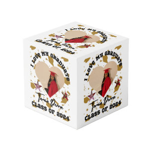 I Liebe My Graduate 2024 Heart Foto Würfel