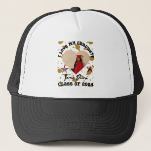 I Liebe My Graduate 2024 Heart Snapback Hat Truckerkappe