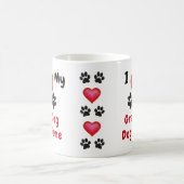 I Liebe My GrandDog Tasse Personalisiert mit Name (Mittel)