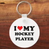 I Liebe My Hockey Player Schlüsselanhänger (Vorderseite)