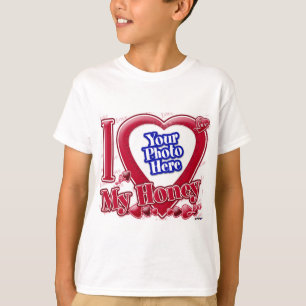 I Liebe My Honey Red heart - Foto T-Shirt