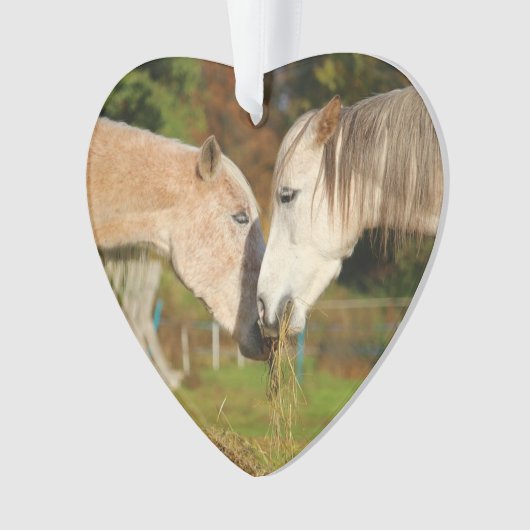 "I Liebe My Horses" Weihnachtsschmuck Ornament (Vorderseite)