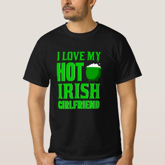 I Liebe My Hot Irish Girl T-Shirt (Vorderseite)