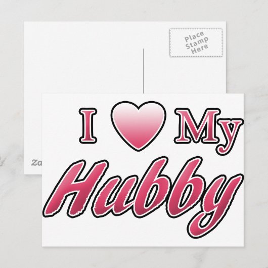 I Liebe My Hubby Postkarte (Vorne/Hinten)