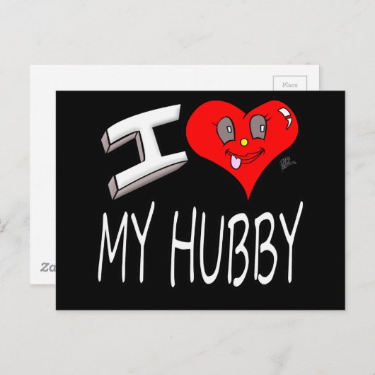 I Liebe My Hubby Postkarte (Vorne/Hinten)
