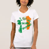 I Liebe my Irish Boyfriend Ireland Map T-Shirt (Vorderseite)