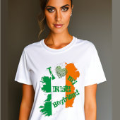 I Liebe my Irish Boyfriend Ireland Map T-Shirt
