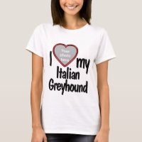 I Liebe My Italian Greyhound - Red Heart Dog Foto