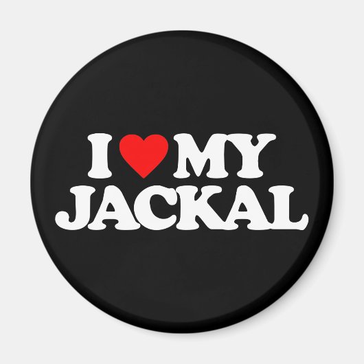 I LIEBE MY JACKAL MAGNET (Vorne)