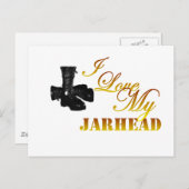 I Liebe My Jarhead 4 Postkarte (Vorne/Hinten)