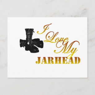 I Liebe My Jarhead 4 Postkarte